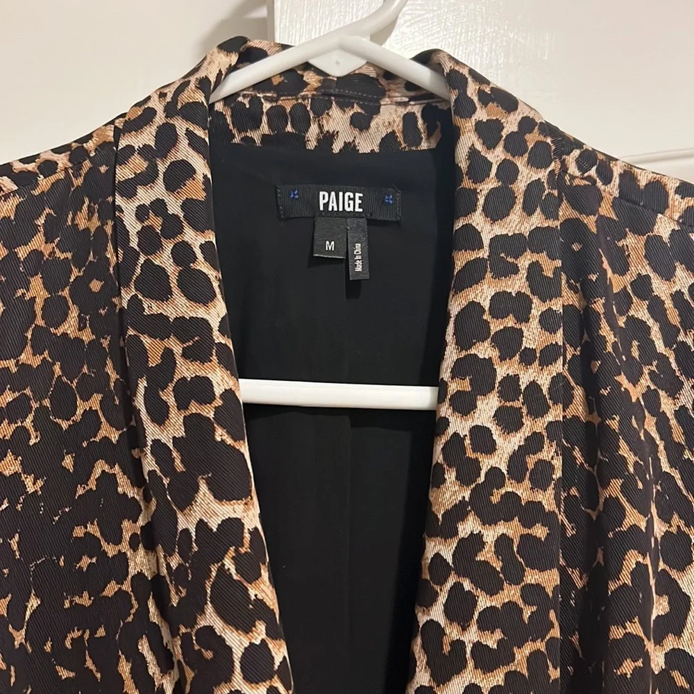 Paige Cheetah Cotton Blazer - Picture 2 of 5
